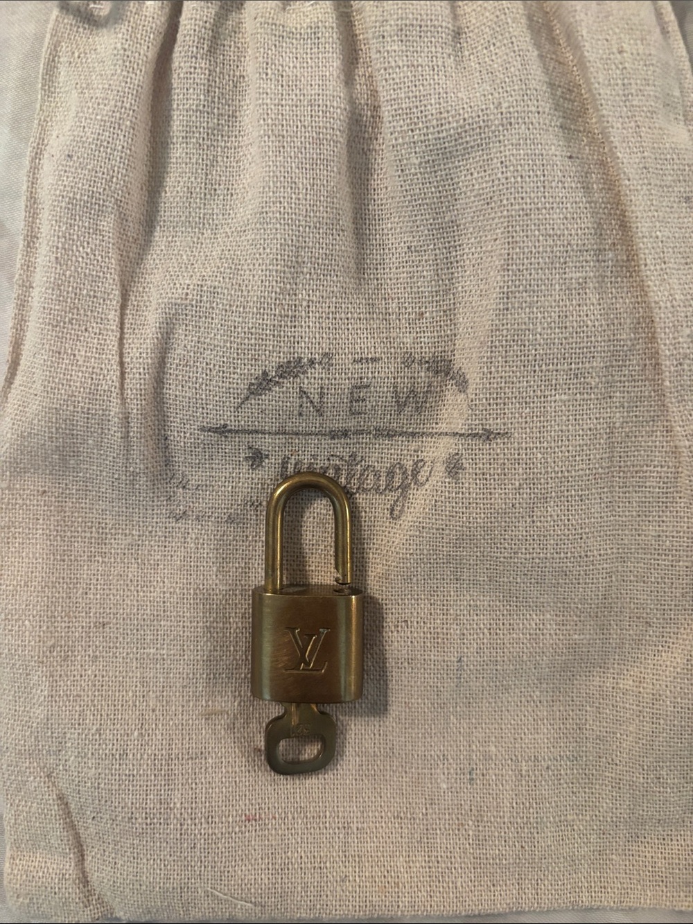 Authentic Louis Vuitton lock and key